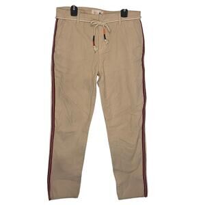 Sundry Womens Cord Corduroy Raw Hem Striped Pants Size 27 Anthropologie Preppy